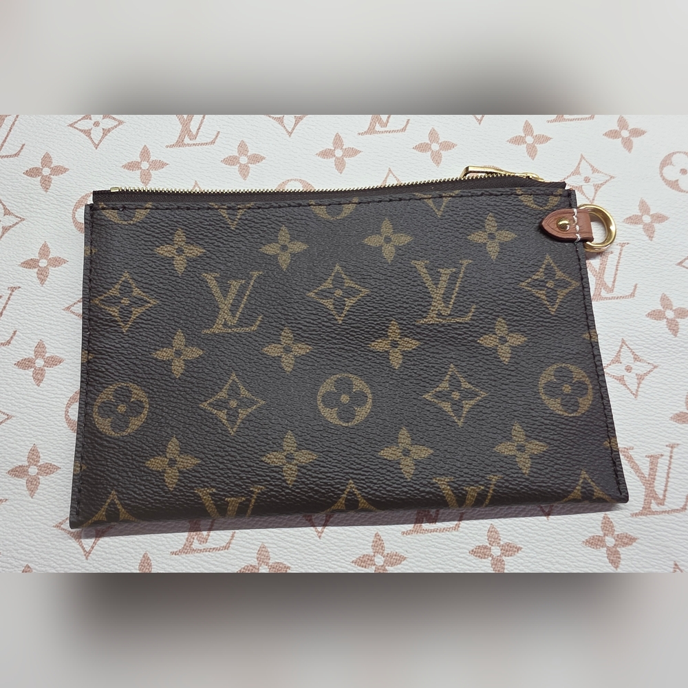 Louis Vuitton Brown and Tan Monogram Pouch No Strap - Picture 1 of 9